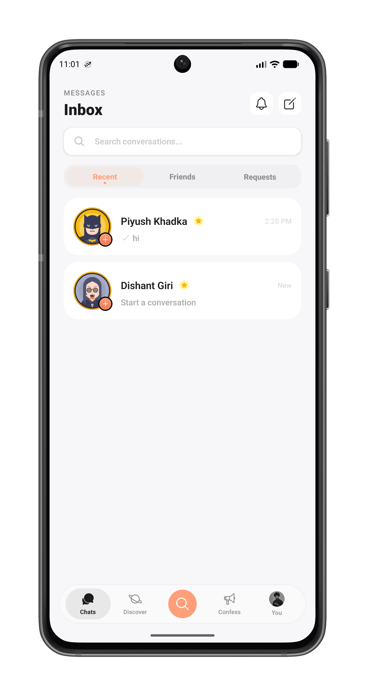 App Screen Left