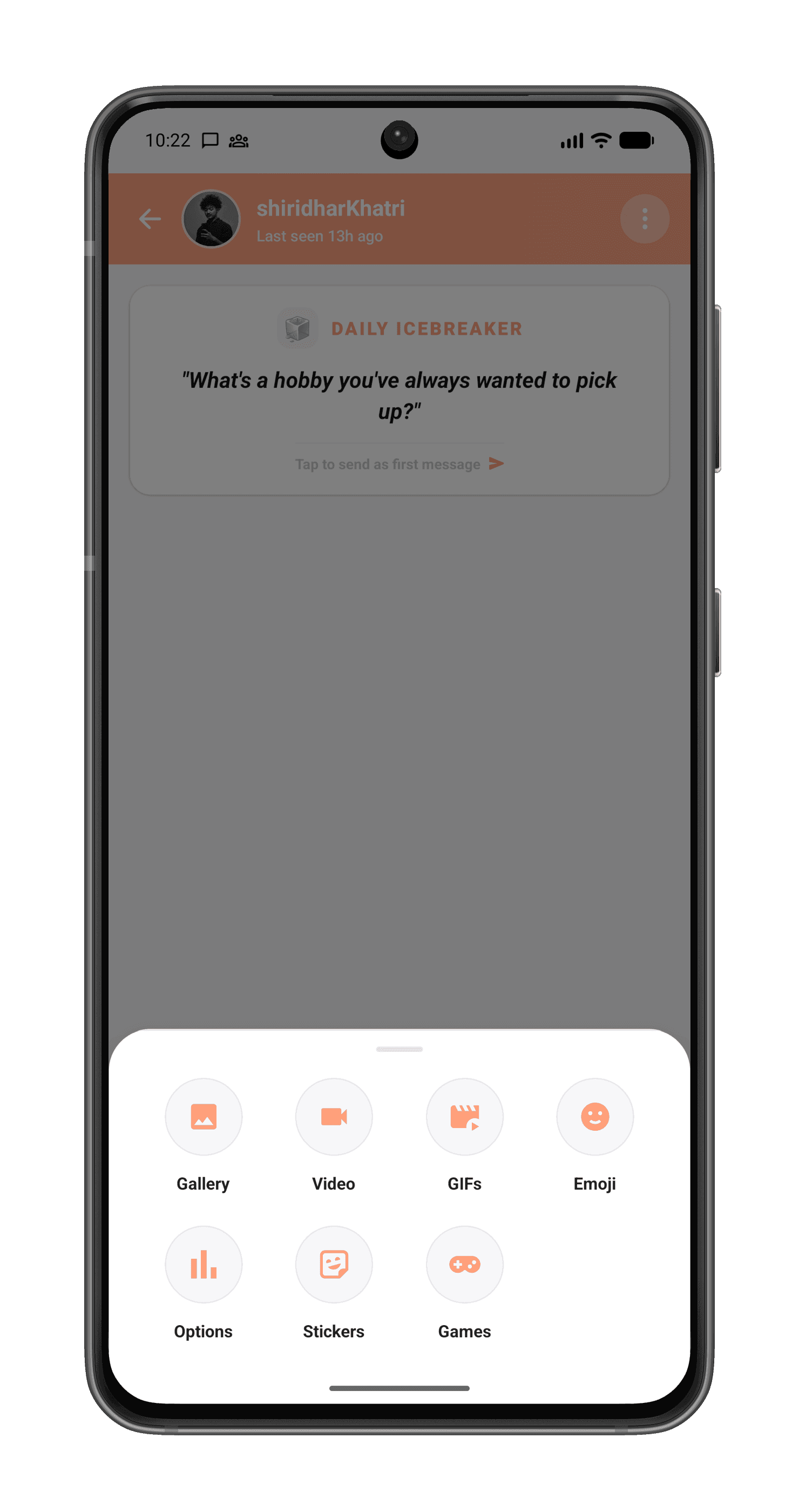 Chattify Main Match Screen